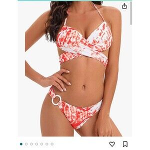 Bikini tie dye Tennessee Vols colors medium